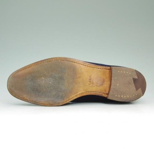 ★クロケット&ジョーンズ 8E【★ポールスミス別注/Paul Smith】タッセルローファー/スエード/紺/Crockett&Jones★b160