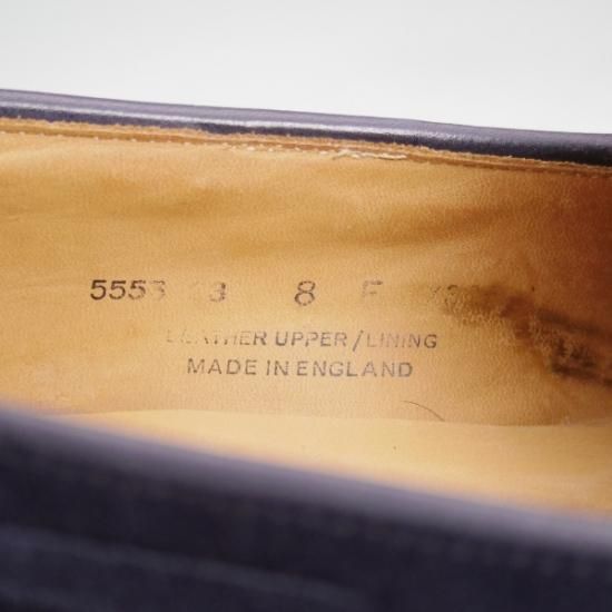 ★クロケット&ジョーンズ 8E【★ポールスミス別注/Paul Smith】タッセルローファー/スエード/紺/Crockett&Jones★b160
