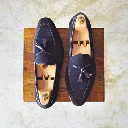 美品★クロケット&ジョーンズ 6.5E【★ダイナイトソール仕様】WITNEY/ウィットニー/タッセルローファー/Crockett&Jones★b166