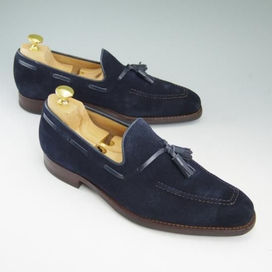 美品★クロケット&ジョーンズ 6.5E【★ダイナイトソール仕様】WITNEY/ウィットニー/タッセルローファー/Crockett&Jones★b166