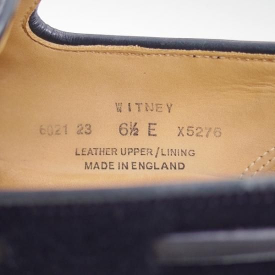 美品★クロケット&ジョーンズ 6.5E【★ダイナイトソール仕様】WITNEY/ウィットニー/タッセルローファー/Crockett&Jones★b166