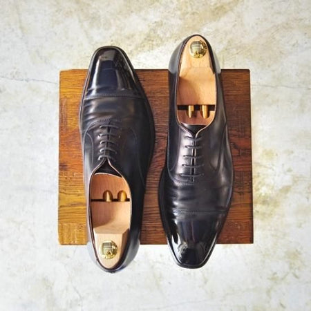 極上★クロケット&ジョーンズ 8E【★ハラム/HALLAM/348ラスト/ストレートチップ】Crockett&Jones★b167