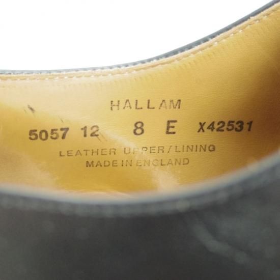 極上★クロケット&ジョーンズ 8E【★ハラム/HALLAM/348ラスト/ストレートチップ】Crockett&Jones★b167
