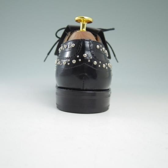 極美品★チャーチ(レディース) 24.5cm/SIZE 37.5【★希少!!BURWOOD/スタッズ/キルト付】バーウッド/フルブローグ/Church's★b172