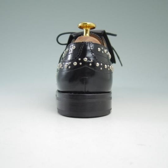 極美品★チャーチ(レディース) 24.5cm/SIZE 37.5【★希少!!BURWOOD/スタッズ/キルト付】バーウッド/フルブローグ/Church's★b172