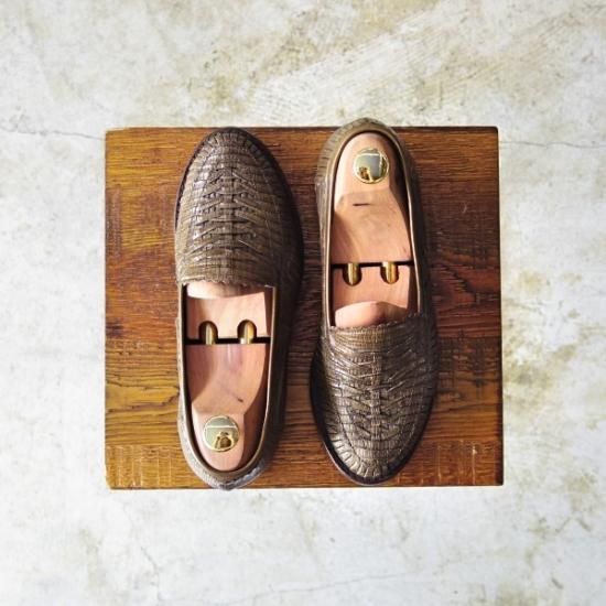 美品★(仏)サルトル(レディース) SIZE 36.5【高額★リザード仕様】グルカサンダル風/スリッポン/ローファー/SARTRE★b174