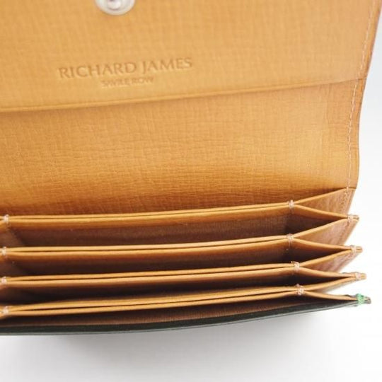 未使用★(英)リチャードジェームス/カードケース【★ブライドルレザー仕様】メンズ/財布/RICHARD JAMES★b176