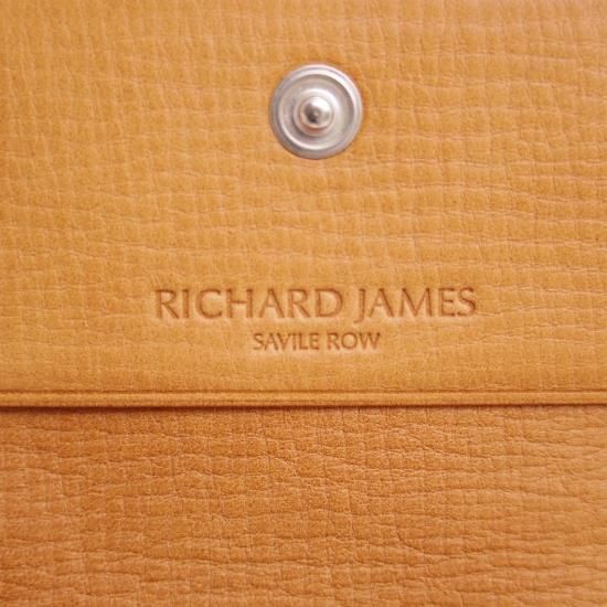未使用★(英)リチャードジェームス/カードケース【★ブライドルレザー仕様】メンズ/財布/RICHARD JAMES★b176