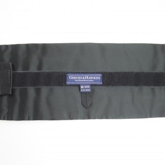 美品★(英)GIEVES & HAWKES/ギーブス&ホークス【★カマーバンド/フォーマル小物】タキシード 礼服/ブラック 黒★b180