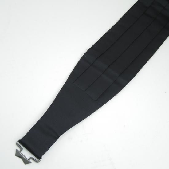 美品★(英)GIEVES & HAWKES/ギーブス&ホークス【★カマーバンド/フォーマル小物】タキシード 礼服/ブラック 黒★b180