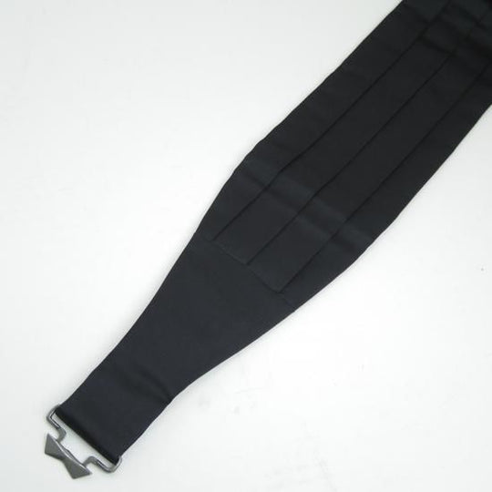 美品★(英)GIEVES & HAWKES/ギーブス&ホークス【★カマーバンド/フォーマル小物】タキシード 礼服/ブラック 黒★b180