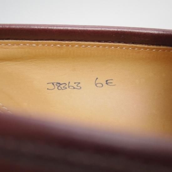 極美品★クロケット&ジョーンズ 6E 【★Lloyd Footwear別注/ロイドフットウェア】コインローファー/Crockett&Jones★b183