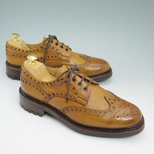 美品★チーニー 7.5F【★カントリーコレクション/AVON C/12508ラスト/コマンドソール/フルブローグ】CHEANEY★b189