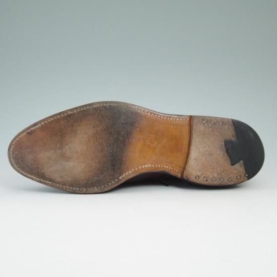 極上★(米)アレンエドモンズ 9D【定価15万円以上★コードバン/Sanford】セミブローグ/赤茶/メンズ/ALLEN EDMONDS★b190