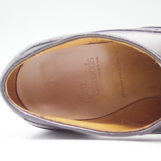 極上★(米)アレンエドモンズ 8.5D【貴重モデル★Birmingham/バーミンガム】ブラインドブローグ/黒/メンズ/ALLEN EDMONDS★b191