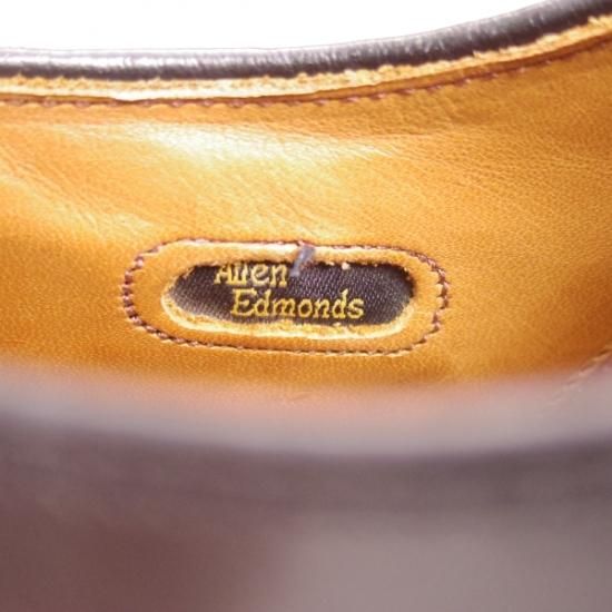 極上★(米)アレンエドモンズ 8.5D【貴重モデル★Birmingham/バーミンガム】ブラインドブローグ/黒/メンズ/ALLEN EDMONDS★b191