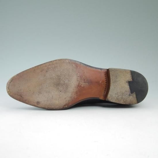 美品★カルミナ SIZE 5.5 【★トレーディングポスト別注品/Trading Post】NEGRO/ストレートチップ/CARMINA★b196