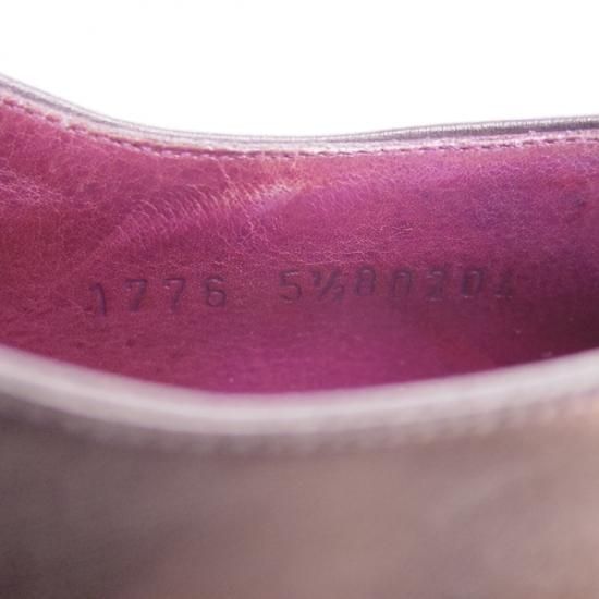 美品★カルミナ SIZE 5.5 【★トレーディングポスト別注品/Trading Post】NEGRO/ストレートチップ/CARMINA★b196