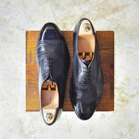 極上★クロケット&ジョーンズ UK8.5/US9E【★超希少!!BROOKS ENGLISH/ブルックスブラザーズ別注品】BROOKS BROTHERS/Crockett&Jones★b19