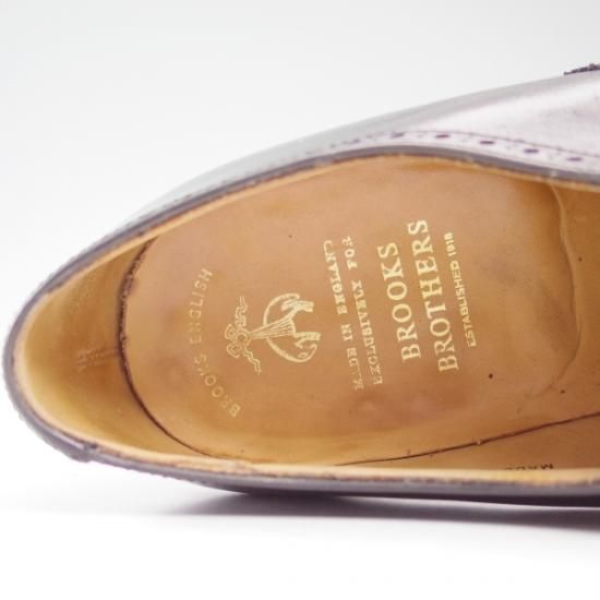 極上★クロケット&ジョーンズ UK8.5/US9E【★超希少!!BROOKS ENGLISH/ブルックスブラザーズ別注品】BROOKS BROTHERS/Crockett&Jones★b19