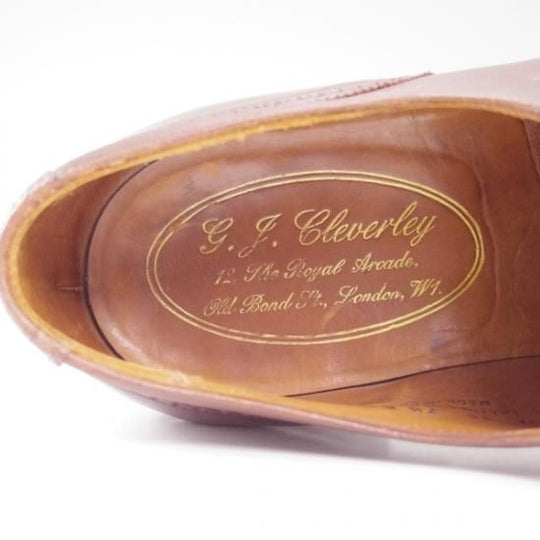 ★クロケット&ジョーンズ 7.5E 【★(英)ジョージクレバリー別注品/GEORGE CLEVERLEY】ブラインドブローグ/Crockett&Jones★b199