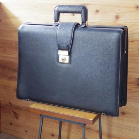 美品★(英)ダックス/DAKS【★ダレスバッグ/黒】メンズ ビジネス バッグ/レザー ブリーフケース★N4825