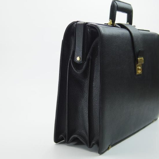 美品★(英)ダックス/DAKS【★ダレスバッグ/黒】メンズ ビジネス バッグ/レザー ブリーフケース★N4825