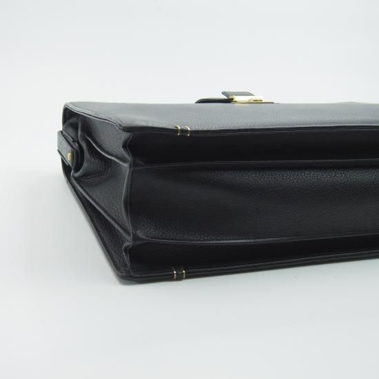 美品★(英)ダックス/DAKS【★ダレスバッグ/黒】メンズ ビジネス バッグ/レザー ブリーフケース★N4825