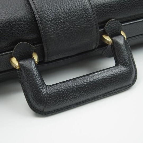 美品★(英)ダックス/DAKS【★ダレスバッグ/黒】メンズ ビジネス バッグ/レザー ブリーフケース★N4825