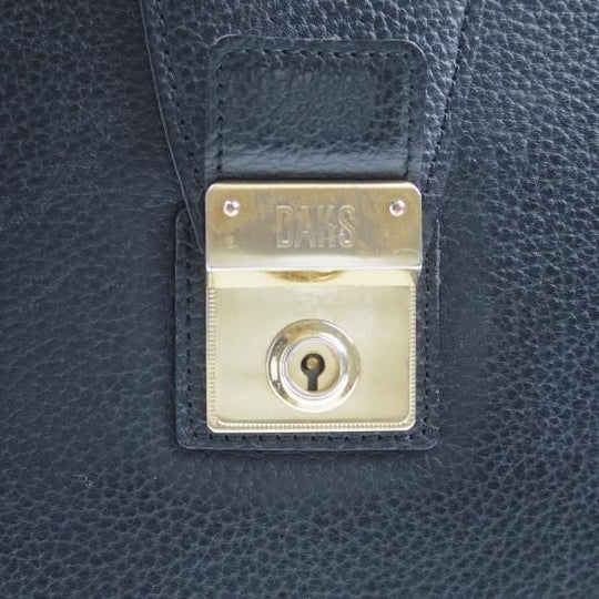 美品★(英)ダックス/DAKS【★ダレスバッグ/黒】メンズ ビジネス バッグ/レザー ブリーフケース★N4825