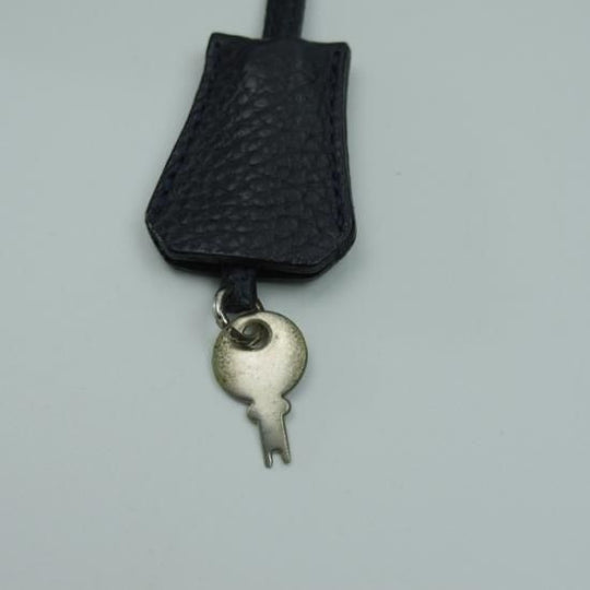 美品★(伊)Fontanelli/フォンタネッリ【★ブリーフケース/紺色】ネイビー/レザー/クラッチバッグ/メンズ ビジネス バッグ/★N4827