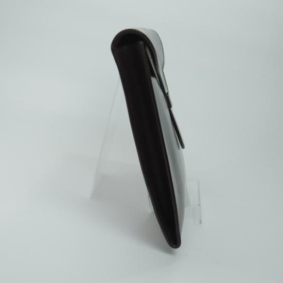 美品★(英)ラザフォード/Rutherfords【★トングフォリオ ケース/ブライドルレザー】クラッチバッグ/茶/メンズ/ユニオンワークス取扱い★N4829