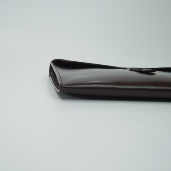 美品★(英)ラザフォード/Rutherfords【★トングフォリオ ケース/ブライドルレザー】クラッチバッグ/茶/メンズ/ユニオンワークス取扱い★N4829
