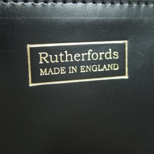 極上★(英)ラザフォード/Rutherfords【★鞄】トングフォリオ ケース/ブライドルレザー/クラッチバッグ/黒/メンズ/ユニオンワークス取扱い★N4830