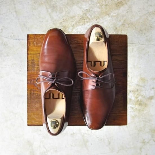 美品★クロケット&ジョーンズ 6E 【★Lloyd Footwear別注】 ロイドフットウェア/Jシリーズ/プレーントゥ/Vフロント/Crockett＆Jones★b206