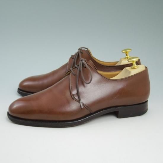 美品★クロケット&ジョーンズ 6E 【★Lloyd Footwear別注】 ロイドフットウェア/Jシリーズ/プレーントゥ/Vフロント/Crockett＆Jones★b206