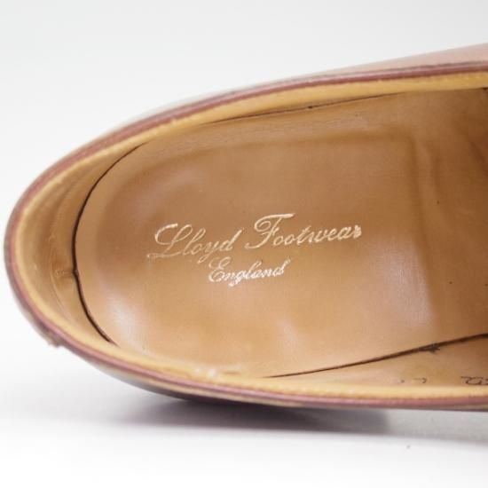美品★クロケット&ジョーンズ 6E 【★Lloyd Footwear別注】 ロイドフットウェア/Jシリーズ/プレーントゥ/Vフロント/Crockett＆Jones★b206