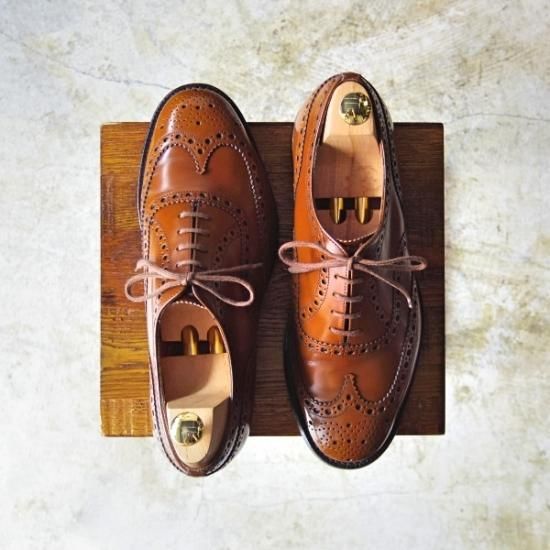 極上★チャーチ 80F 【★バーウッド/BURWOOD】 サンダルウッド/81ラスト/ポリッシュドバインダーカーフ/4都市ロゴ/Church's★b215