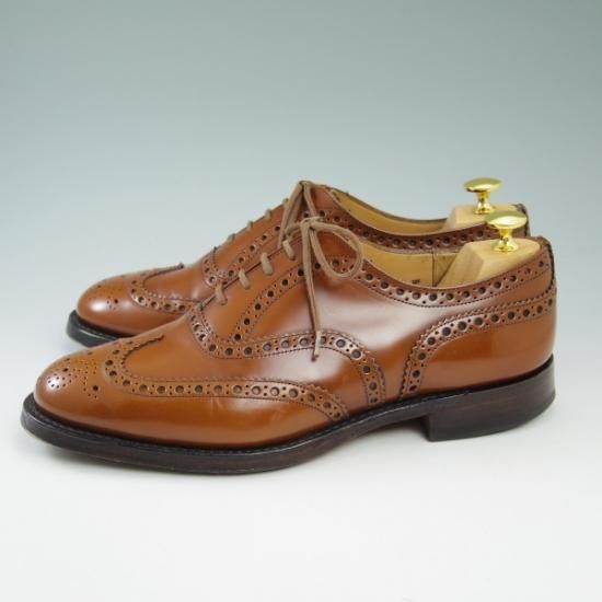 極上★チャーチ 80F 【★バーウッド/BURWOOD】 サンダルウッド/81ラスト/ポリッシュドバインダーカーフ/4都市ロゴ/Church's★b215