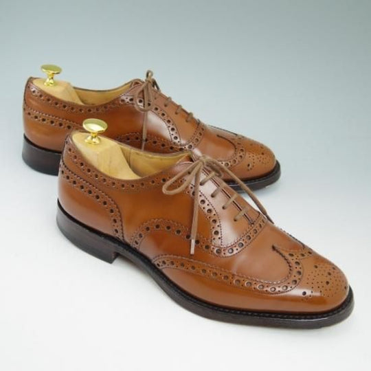 極上★チャーチ 80F 【★バーウッド/BURWOOD】 サンダルウッド/81ラスト/ポリッシュドバインダーカーフ/4都市ロゴ/Church's★b215