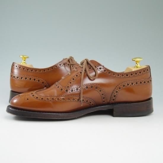 極上★チャーチ 80F 【★バーウッド/BURWOOD】 サンダルウッド/81ラスト/ポリッシュドバインダーカーフ/4都市ロゴ/Church's★b215