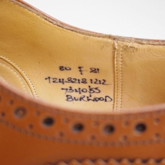 極上★チャーチ 80F 【★バーウッド/BURWOOD】 サンダルウッド/81ラスト/ポリッシュドバインダーカーフ/4都市ロゴ/Church's★b215