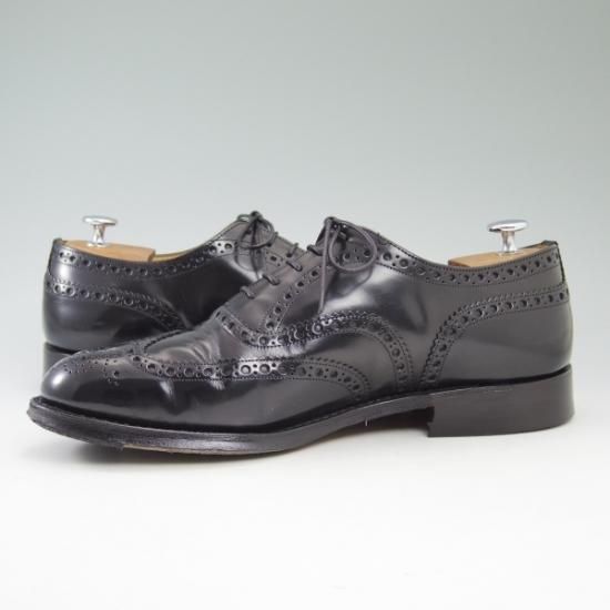 極上★チャーチ 90F 【★バーウッド/BURWOOD】 81ラスト/ポリッシュドバインダーカーフ/4都市ロゴ/フルブローグ/Church's★b216