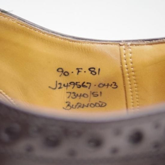 極上★チャーチ 90F 【★バーウッド/BURWOOD】 81ラスト/ポリッシュドバインダーカーフ/4都市ロゴ/フルブローグ/Church's★b216