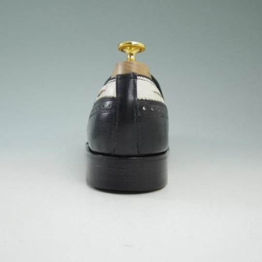 極美品★'80s(英)テクニック社製 UK7程度/US8D 【★(米)THE BRITISH ISLES COLLECTION別注品】 コンビ色/タッセルローファー/technic★b218