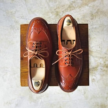 極美品★トリッカーズ SIZE 7 【★マロンアンティーク/BOURTON/バートン】 5633/カントリーシューズ/短靴/Tricker's★b221
