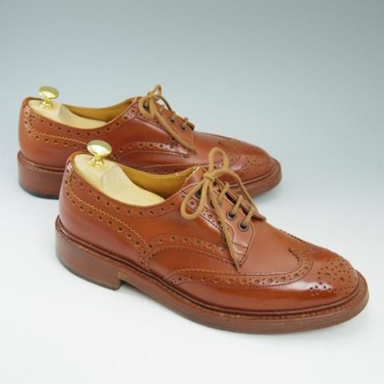 極美品★トリッカーズ SIZE 7 【★マロンアンティーク/BOURTON/バートン】 5633/カントリーシューズ/短靴/Tricker's★b221