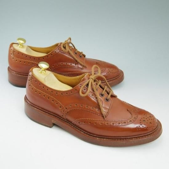 極美品★トリッカーズ SIZE 7 【★マロンアンティーク/BOURTON/バートン】 5633/カントリーシューズ/短靴/Tricker's★b221