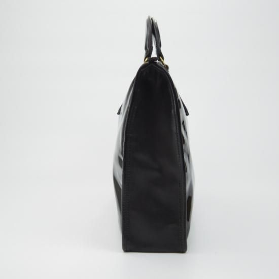 美品★フェリージ【定価8万円程度★9841/ブリーフケース】パテント/黒/エナメル/メンズ ビジネス バッグ/Felisi★N4840
