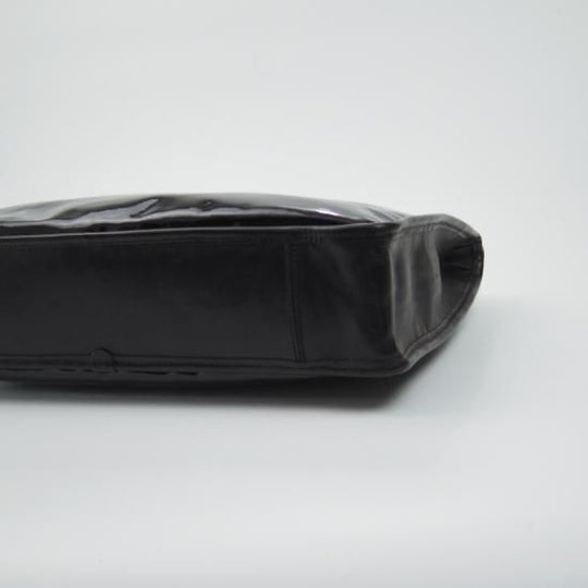 美品★フェリージ【定価8万円程度★9841/ブリーフケース】パテント/黒/エナメル/メンズ ビジネス バッグ/Felisi★N4840
